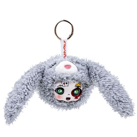 Игрушка-брелок мягконабивная "Кролик Хопс" серия Луна-парк, 9см.