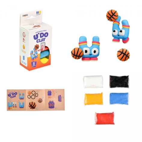 Набор для творчества "UʼDO Clay" 5 шт, брикет 10 г (укр)