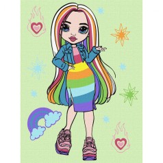 Картина по номерам "Rainbow High Amaya Raine" 30х40 см