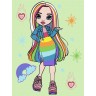 Картина по номерам "Rainbow High Amaya Raine" 30х40 см