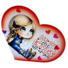 Открытка поздравительная "Валентинка" 17,3х9.4 см