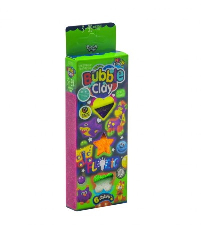 Набір для креативного творчості "Bubble Clay Fluoric" (рус)