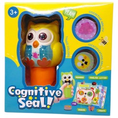 Набір печаток "СОВА" в коробці  (ЖОВТИЙ)