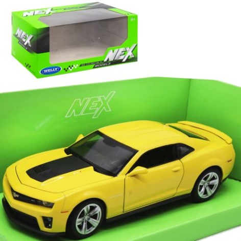 Машинка металлическая "Chevrolet Camaro", желтая