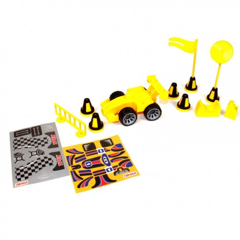 Іграшка-конструктор "Автоклуб", 31 деталь (жовтий)