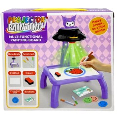 Столик с проектором на батарейках (герой, подсветка, диски, фломастеры)