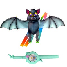 Воздушный змей, размах крыльев - 47 см "Летучая мышь" (микс катушек в ассортименте)