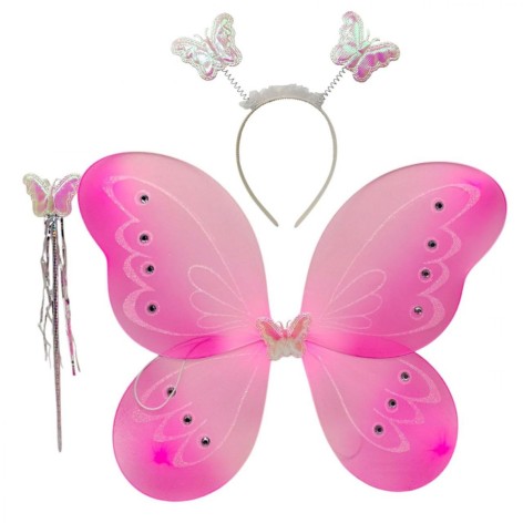 Набір метелика рожево-білий 36*48 см