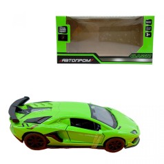 Машина мет. "Lamborghini Aventador SVJ", (ЗЕЛЕНАЯ)