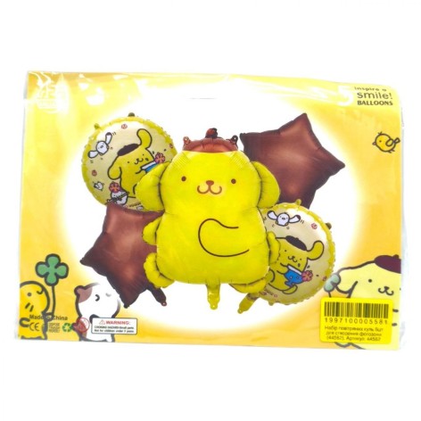 Набір повітряних куль 5шт для створення фотозони "Hello Kitty Pompompurin"