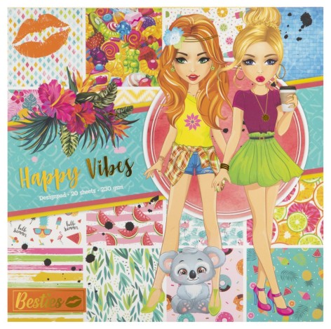 Блокнот для дизайна Besties «Happy Vibes»