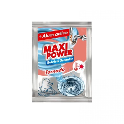 MAXI POWER Средство гранулированное для очистки труб с теплой водой 80 г