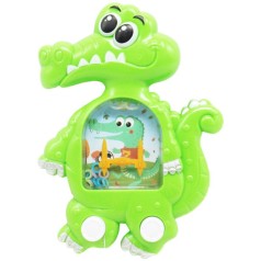 Водная игра с колечками "Крокодил", зеленый