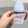 Поильник с силиконовым носиком, розовый