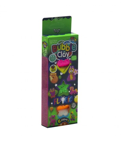 Набір для креативного творчості "Bubble Clay Fluoric" (рус)