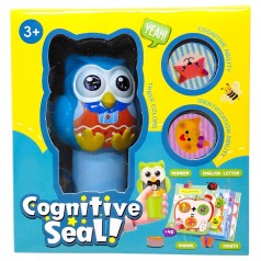 Набір печаток "СОВА" в коробці  (БЛАКИТНИЙ)