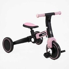 Велосипед 3-х колесный BS-11402 Best Trike колеса EVA переднее 8'', заднее 6'', нейлоновая рама, трансформируется в велобег, подсветка, в коробке