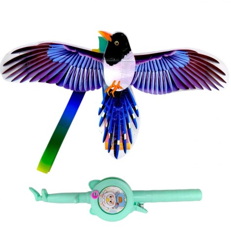 Воздушный змей, размах крыльев – 47 см "Сорока" (микс катушек в ассортименте)