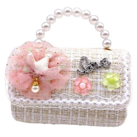 Сумочка детская "LOVE" 15х10х7 см (БЕЖЕВАЯ)