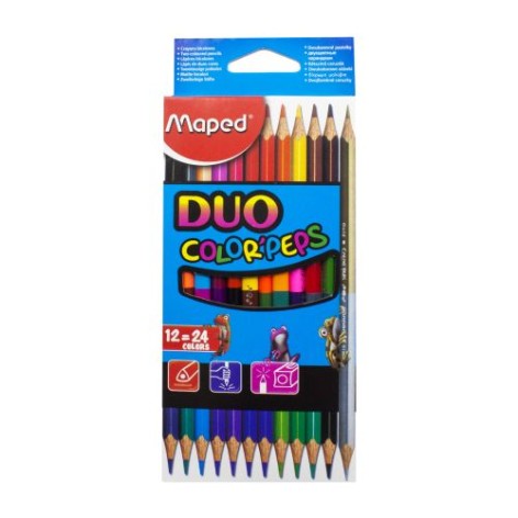 Набір двоколірних олівців "Duo", 12 штук