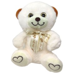 Мягкая игрушка "Мишка романтик", 20 см (БЕЛЫЙ)