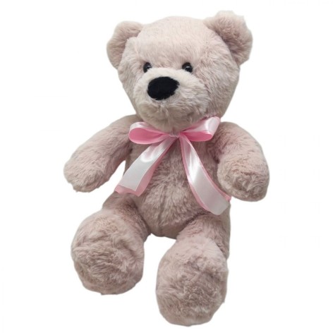 Мягкая игрушка "Мишка Тедди", 35 см (СВЕТЛО-СЕРЫЙ)