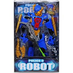 Трансформер "Police 3 Robotʼ, синий (18 см)