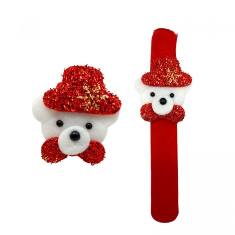 Новогодний слеп браслет "МИШКА" 21 см