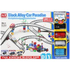 Автотрек "Block alloy car paradise", 92 элемента
