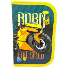 Пенал ламінований "Born to ride" на змійці 1 відділення 19*13 см