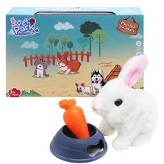 Игровой набор "Интерактивный кролик", белый