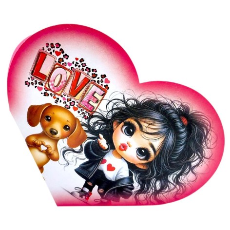 Открытка поздравительная "Валентинка" 17,3х9.4 см