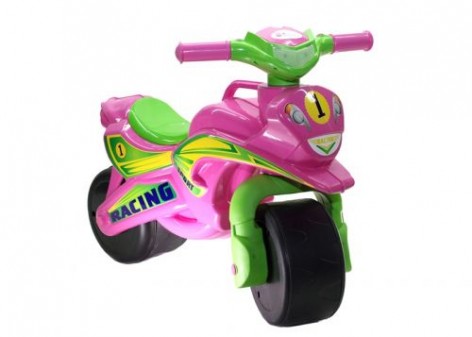 Мотоцикл-каталка "Спорт" (розовый) музыкальный