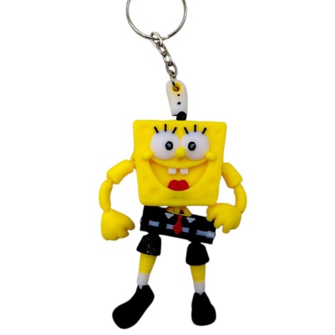 Брелок 3d печать "ГубкаБоб (flexy)"