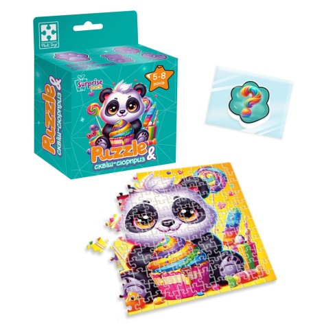 Пазлы с сюрпризом "Панда" (укр)