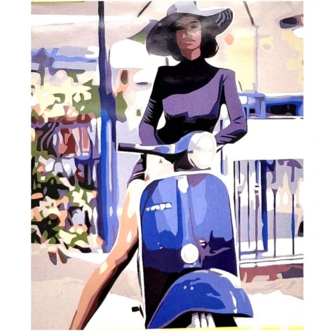 Картина по номерам "В стиле Vespa" 40*50
