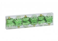 Ёлочная игрушка Рукавичка зеленая 7 см