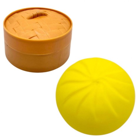 Антистресс (сквиш) "Dumpling", пельмень, 10 см (желтый)