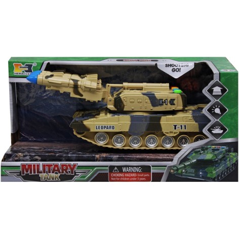 Танк музичний звук, підсвічування, інерція, в коробці