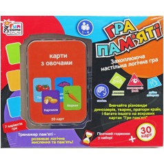 Карточная игра "Игра памяти с овощами" (укр)