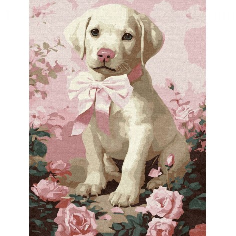 Картина по номерам "Пушистый подарок" 30х40 см