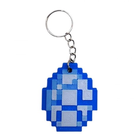 3D Брелоки MINECRAFT / МАЙНКРАФТ 2D DIAMOND / Бриллиант KEYCHAIN, 3D печать