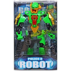 Трансформер "Police 3 Robotʼ, зеленый (18 см)