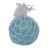 Игрушка-антистресс с блестками "Mesh Squish Ball: Нежность" (голубой)