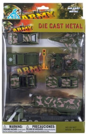 Іграшковий набір міні-транспорт "Армія" 9 елементів