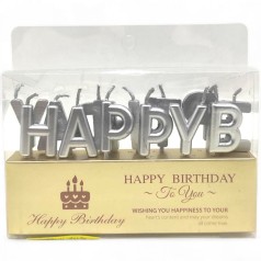 Свічки для торта літери "Happy Birthday"