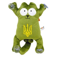 Мягкая игрушка "Кот Саймон" (28см) (ЗЕЛЕНЫЙ)