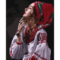 Картина по номерам "Цветы-звезды" ★★★