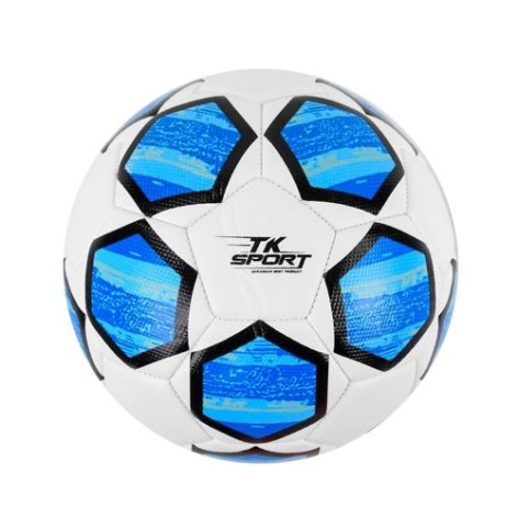 Мяч футбольный  №5 "TK Sport", голубой