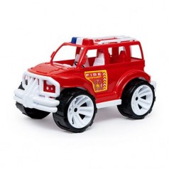 Уценка.  [328] Іграшка дитяча "Позашляховик  класичний малий арт.328  пожежна Бамсик - сзади отломана пожарная лесенка